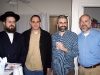 Rabbi Avi Bloomenstiel, Ben Nise, Neil Krasnoff, and Perry Narzem (l to r)