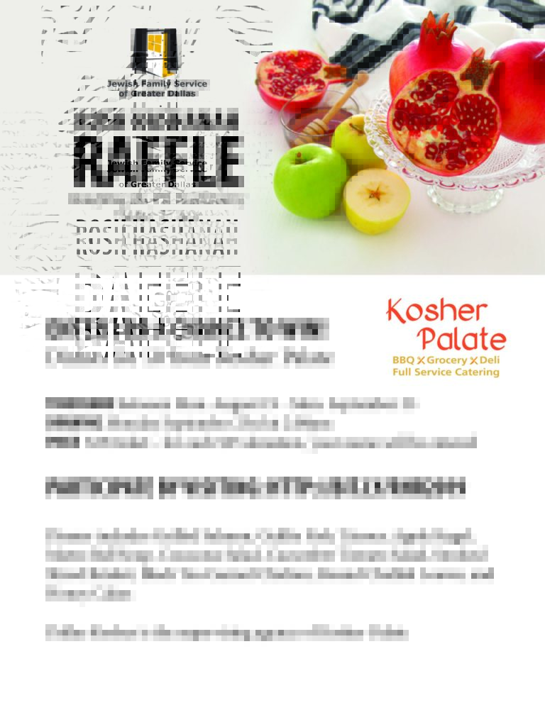 Rosh Hashana Raffle