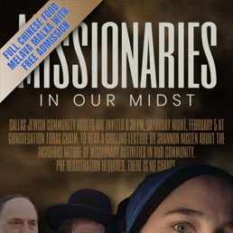 Full Chinese Food Melava Malka with Free Admission: Missionaries in Our Midst