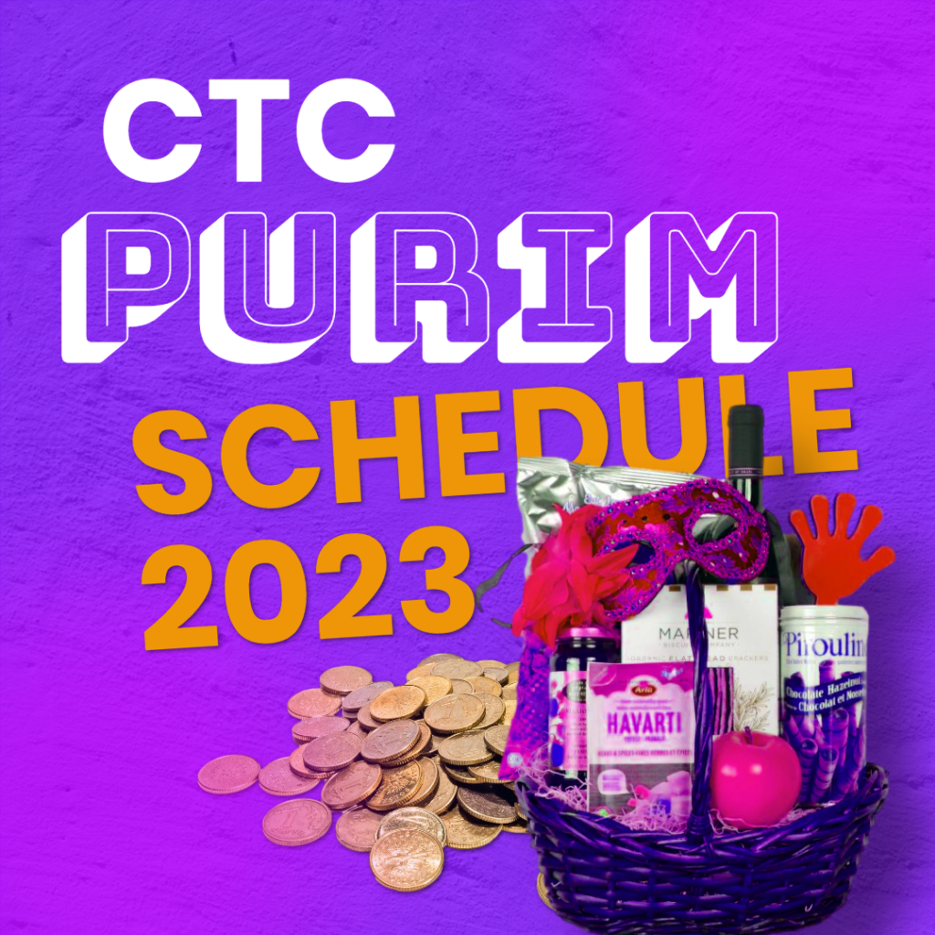 CTC Purim Schedule 2023