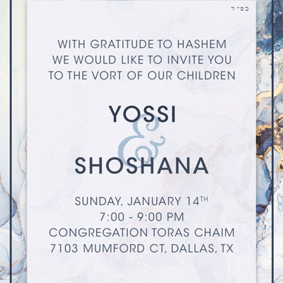 You are invited to the Rich-Schickler Vort
