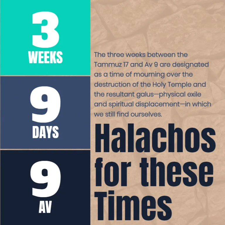 Understanding Three Weeks, Nine Days & Tisha B’Av